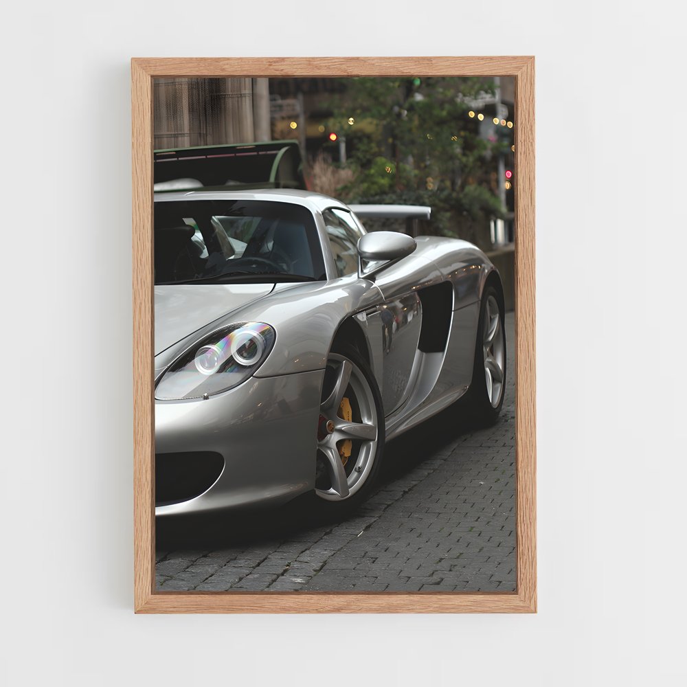 Poster Carrera en Argent – affiche Porsche (vue 4)